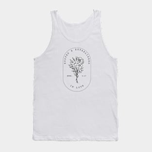 Aesthetic Christian Botanical Black Logo Tank Top